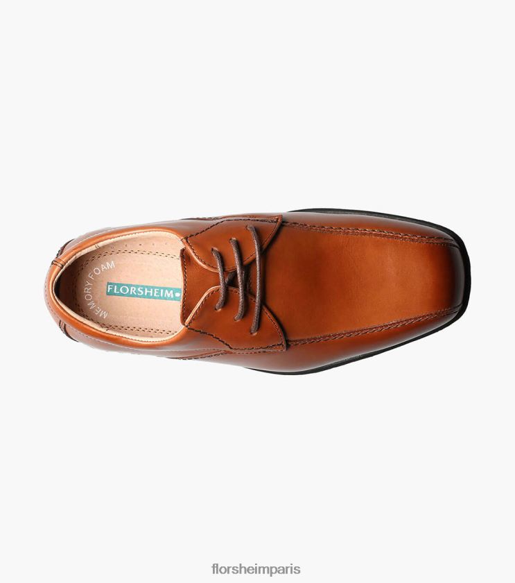 révéler jr. orteil de vélo oxford Florsheim enfants TBZJJL489 chaussure Cognac