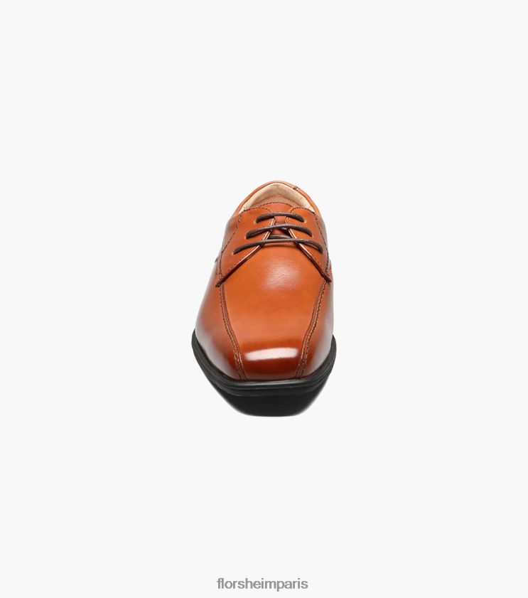 révéler jr. orteil de vélo oxford Florsheim enfants TBZJJL489 chaussure Cognac