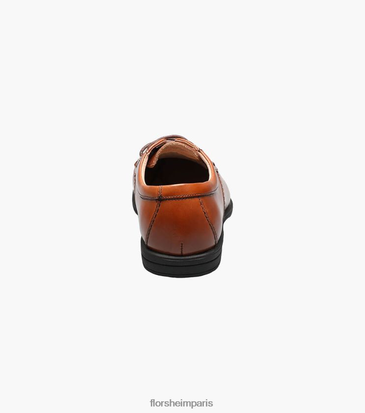 révéler jr. orteil de vélo oxford Florsheim enfants TBZJJL489 chaussure Cognac