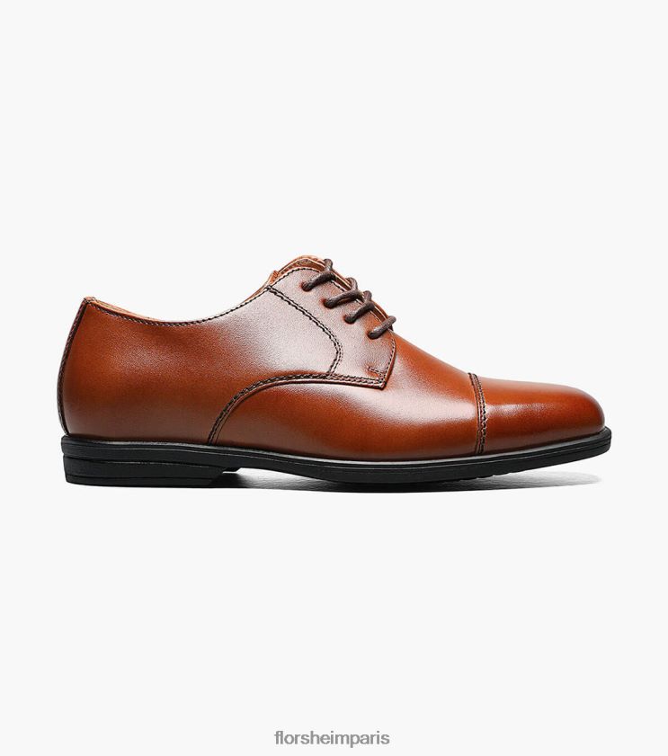 révéler jr. oxford à bout droit Florsheim enfants TBZJJL470 chaussure Cognac
