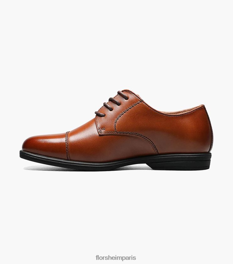 révéler jr. oxford à bout droit Florsheim enfants TBZJJL470 chaussure Cognac