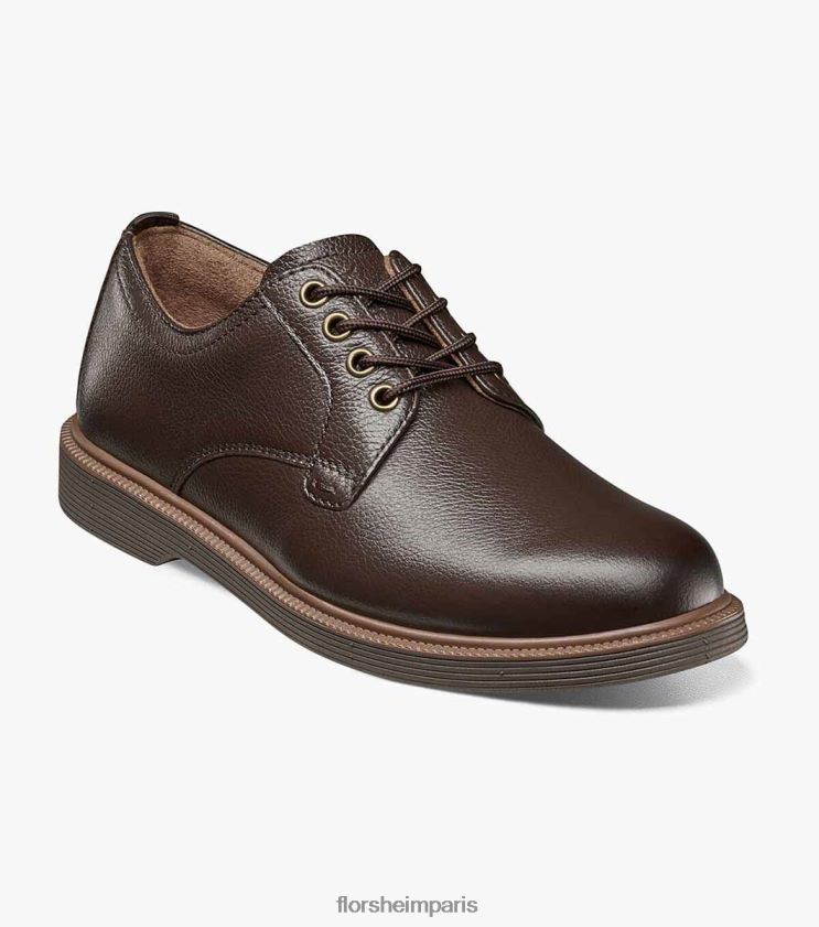 supacush jr. oxford à bout uni Florsheim enfants TBZJJL454 chaussure brun dégringolé