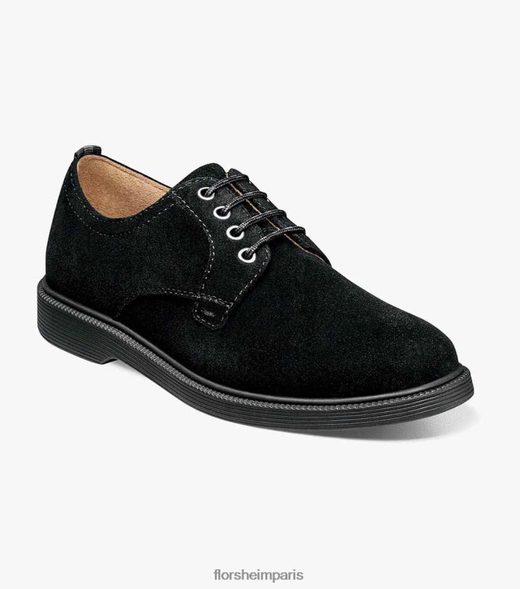 supacush jr. oxford à bout uni Florsheim enfants TBZJJL458 chaussure Suède noir