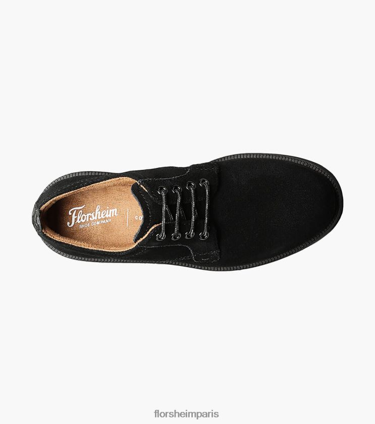 supacush jr. oxford à bout uni Florsheim enfants TBZJJL458 chaussure Suède noir