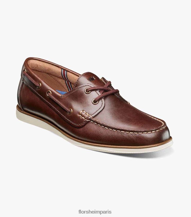 chaussure bateau atlantic moc toe Florsheim Hommes TBZJJL325 chaussure chocolat