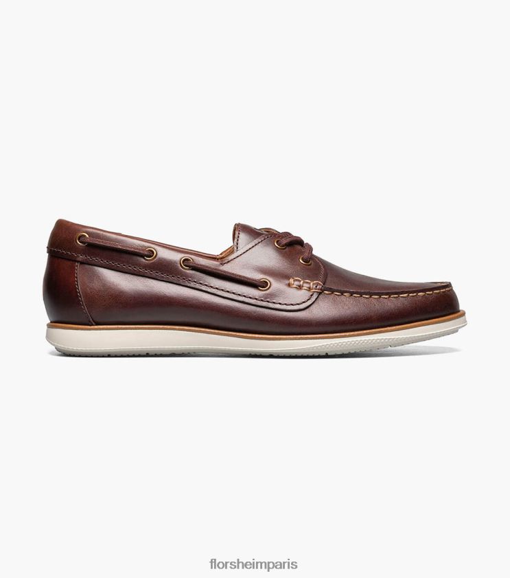 chaussure bateau atlantic moc toe Florsheim Hommes TBZJJL325 chaussure chocolat