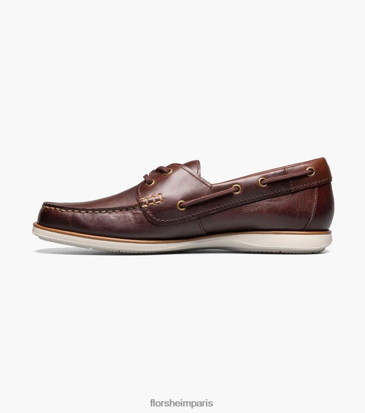 chaussure bateau atlantic moc toe Florsheim Hommes TBZJJL325 chaussure chocolat