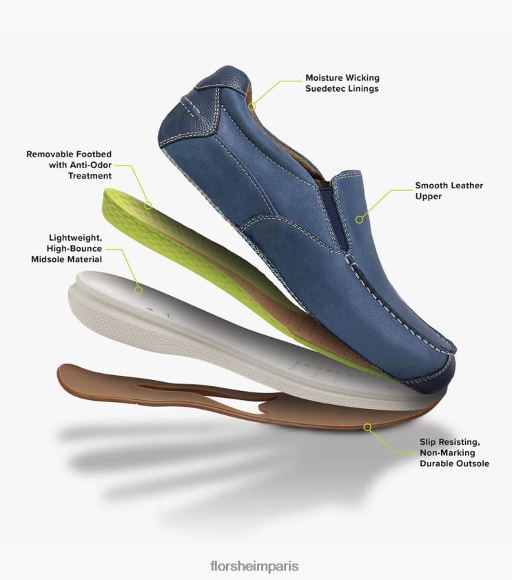 promenade moc toe des grands lacs Florsheim Hommes TBZJJL381 chaussure brun dégringolé