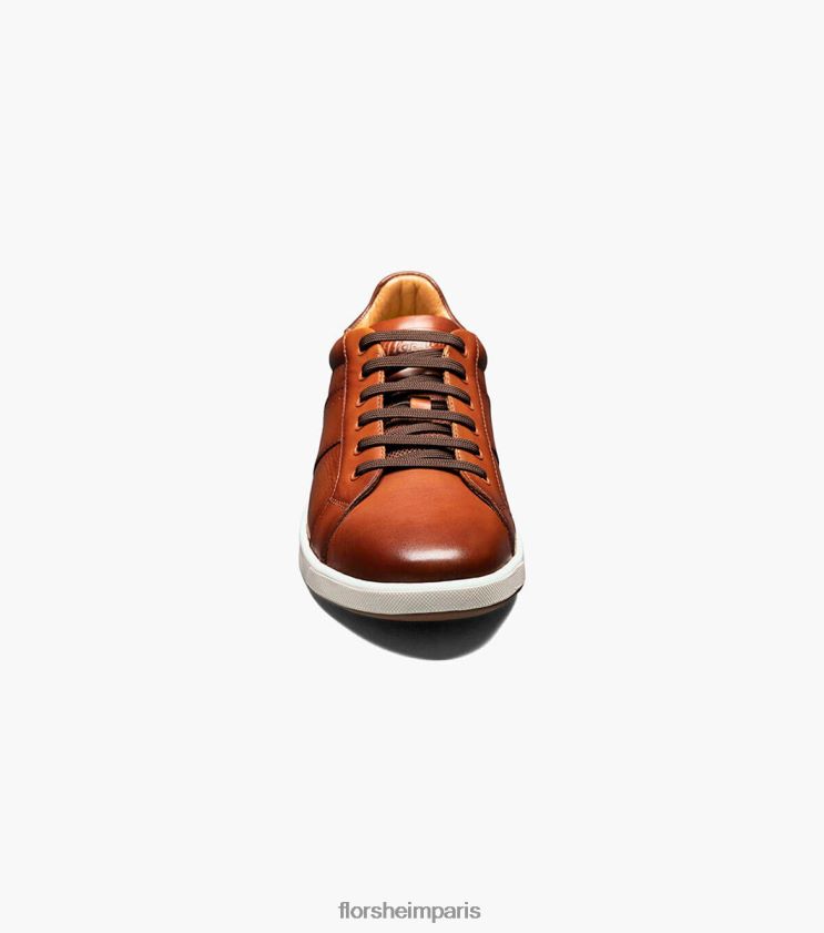 baskets croisées en dentelle aux orteils Florsheim Hommes TBZJJL331 chaussure Cognac