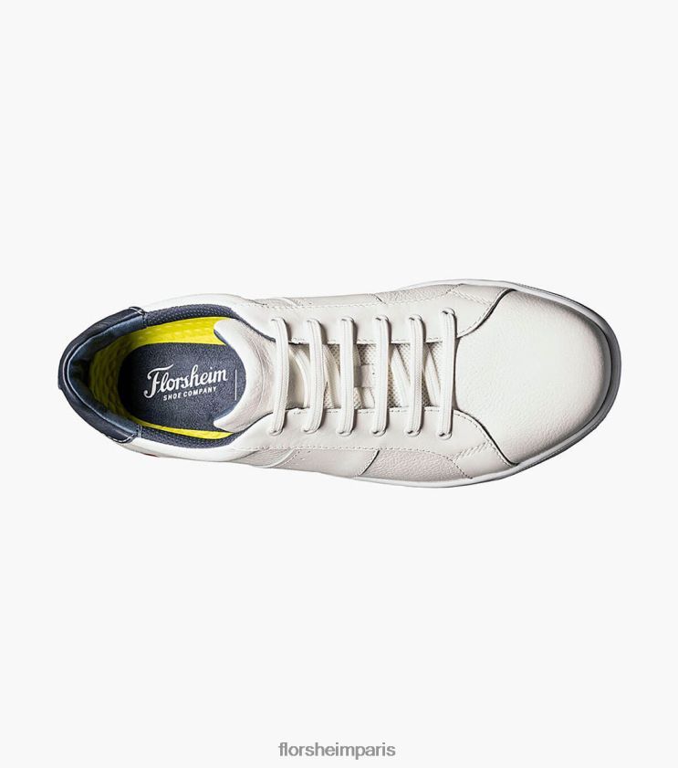 baskets croisées en dentelle aux orteils Florsheim Hommes TBZJJL333 chaussure blanc