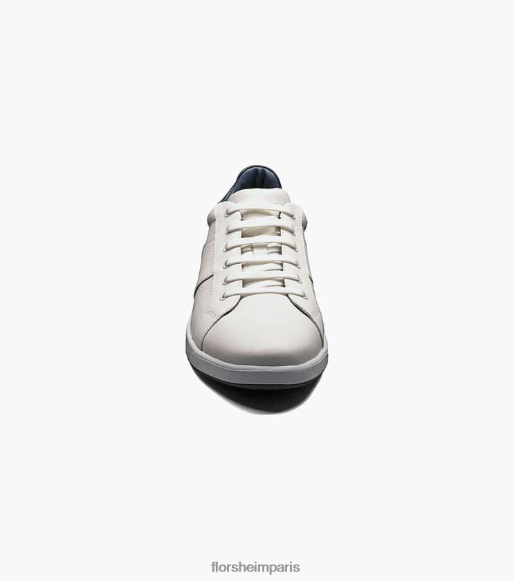 baskets croisées en dentelle aux orteils Florsheim Hommes TBZJJL333 chaussure blanc