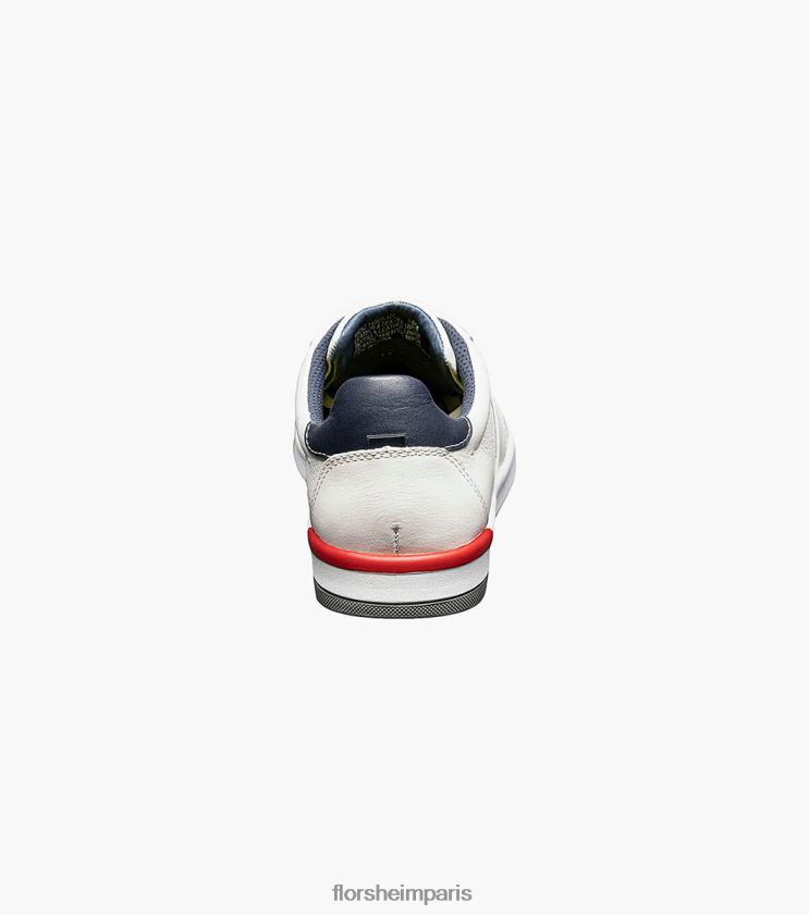 baskets croisées en dentelle aux orteils Florsheim Hommes TBZJJL333 chaussure blanc