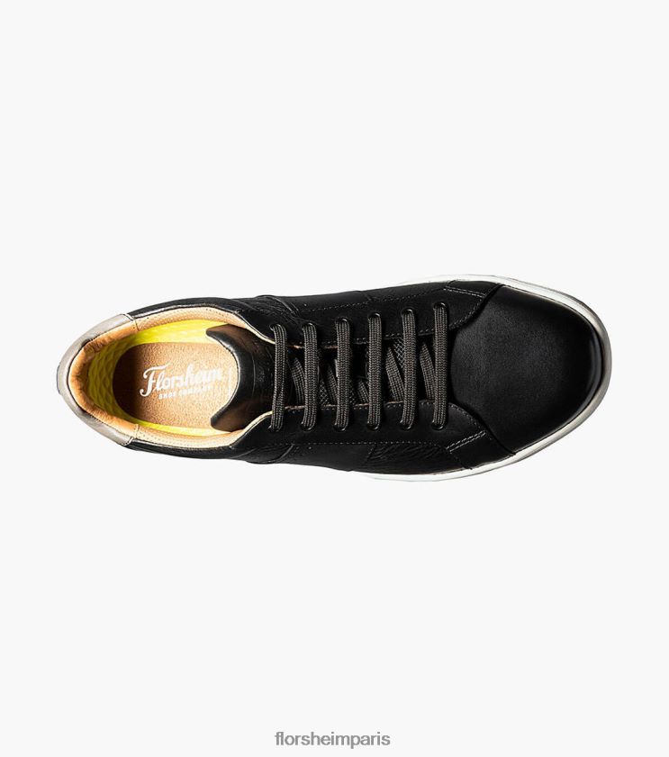 baskets croisées en dentelle aux orteils Florsheim Hommes TBZJJL334 chaussure noir