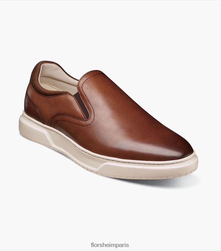 baskets à enfiler à bout uni premier Florsheim Hommes TBZJJL302 chaussure Cognac