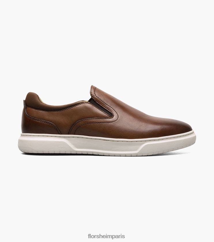 baskets à enfiler à bout uni premier Florsheim Hommes TBZJJL302 chaussure Cognac