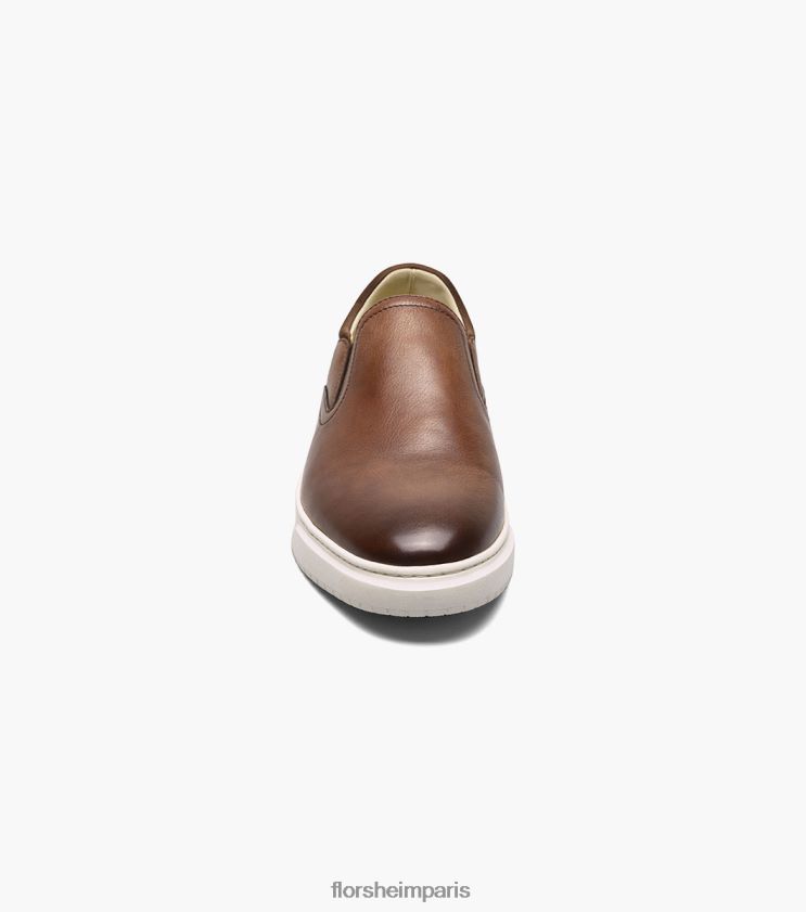 baskets à enfiler à bout uni premier Florsheim Hommes TBZJJL302 chaussure Cognac