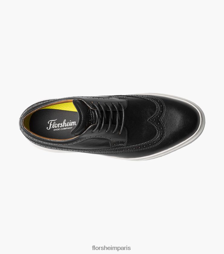baskets à lacets à bout d'aile premier Florsheim Hommes TBZJJL109 chaussure noir