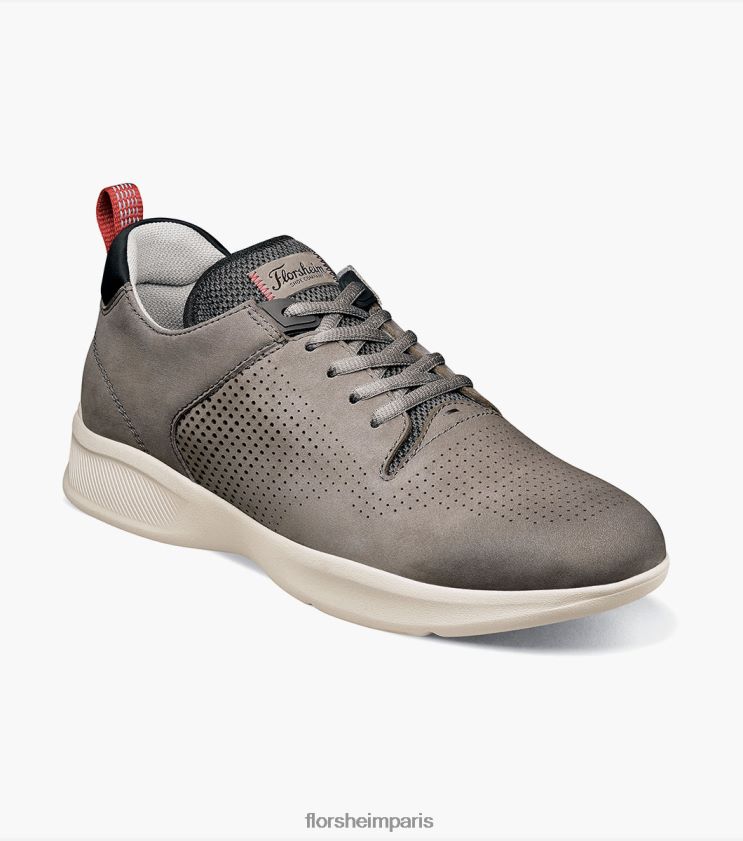 baskets à lacets à bout perf studio Florsheim Hommes TBZJJL295 chaussure gris