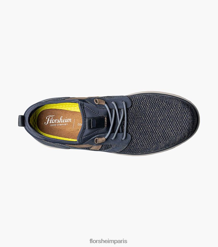 baskets à lacets à bout uni en maille venture Florsheim Hommes TBZJJL348 chaussure marine