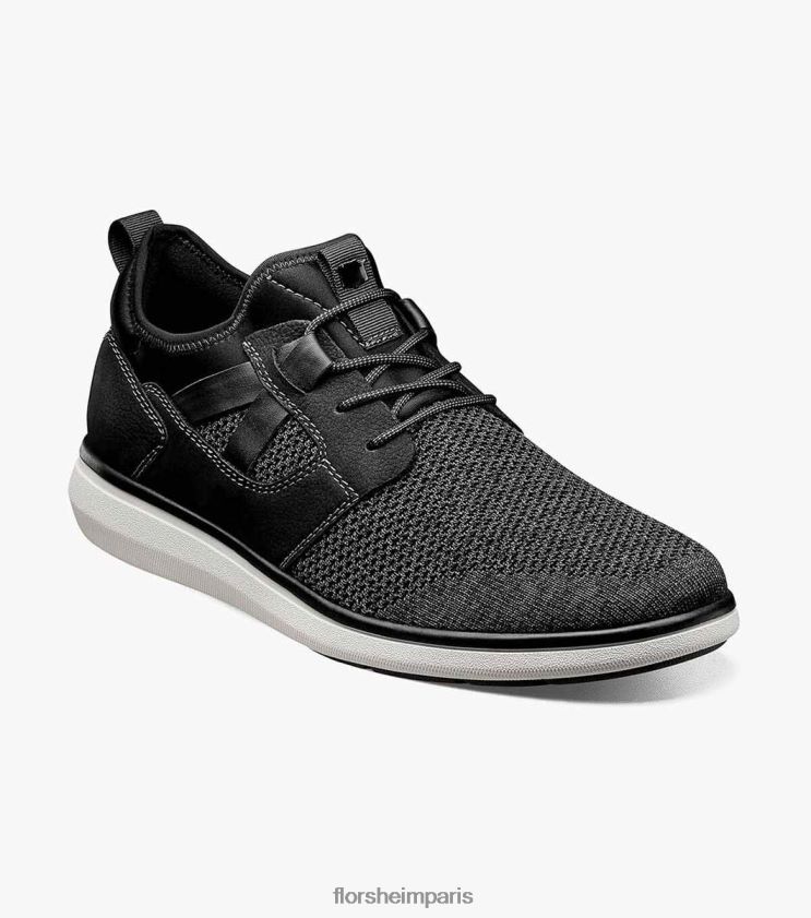 baskets à lacets à bout uni en maille venture Florsheim Hommes TBZJJL351 chaussure noir