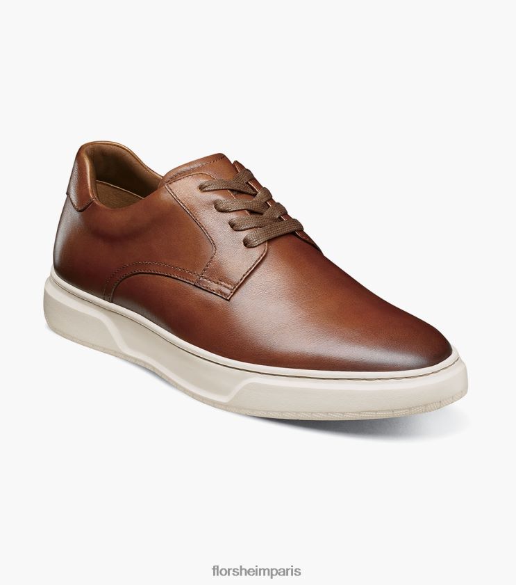 baskets à lacets à bout uni premier Florsheim Hommes TBZJJL231 chaussure Cognac