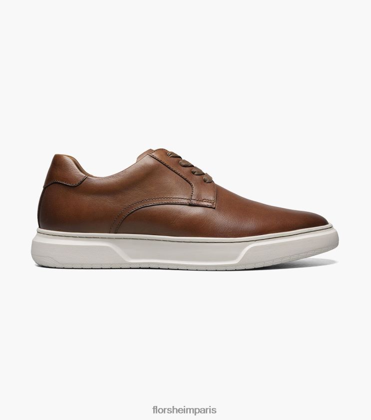 baskets à lacets à bout uni premier Florsheim Hommes TBZJJL231 chaussure Cognac
