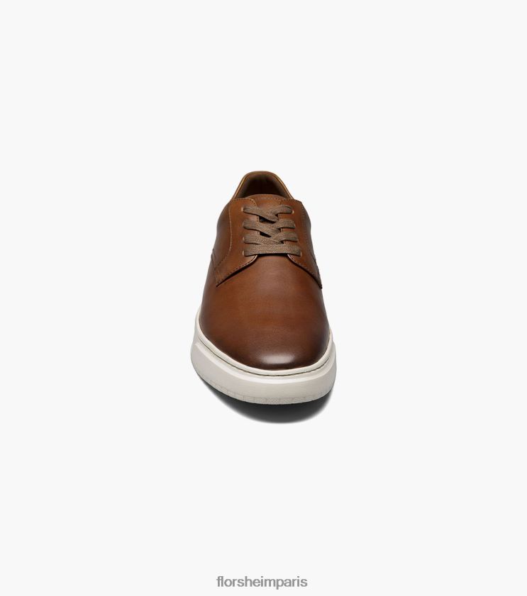 baskets à lacets à bout uni premier Florsheim Hommes TBZJJL231 chaussure Cognac