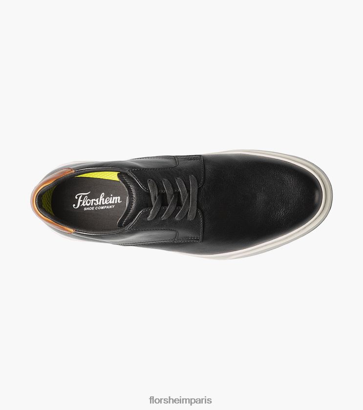 baskets à lacets à bout uni premier Florsheim Hommes TBZJJL232 chaussure noir