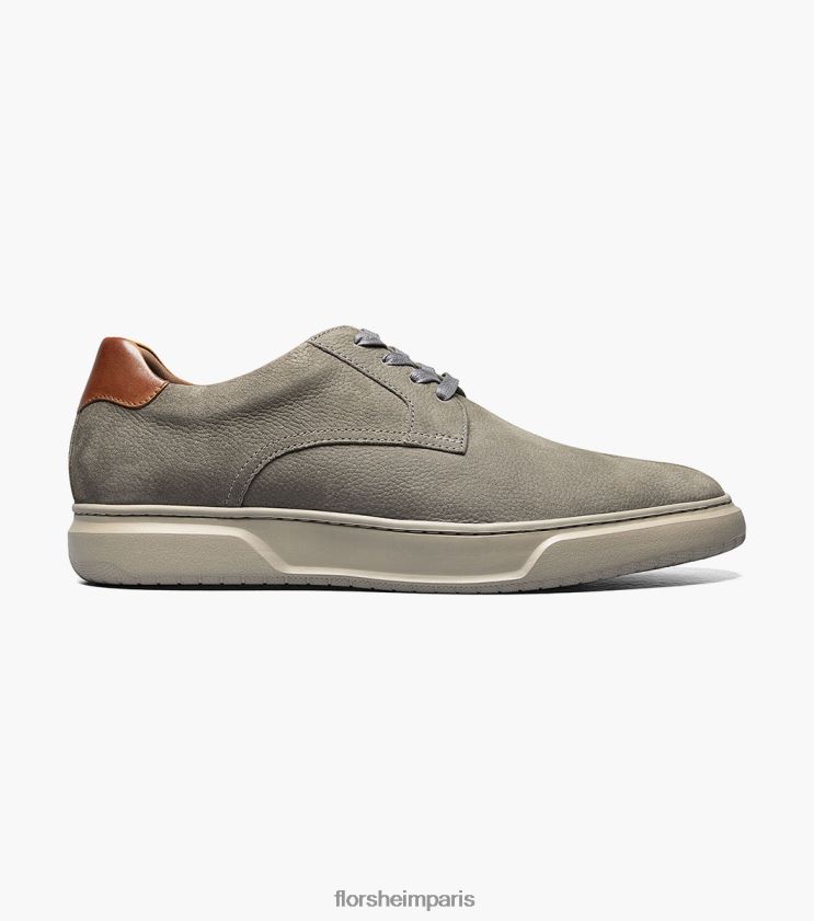 baskets à lacets à bout uni premier Florsheim Hommes TBZJJL233 chaussure gris