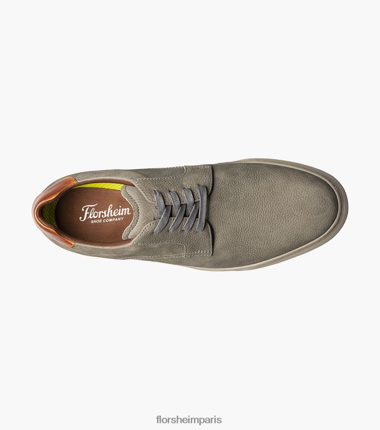 baskets à lacets à bout uni premier Florsheim Hommes TBZJJL233 chaussure gris