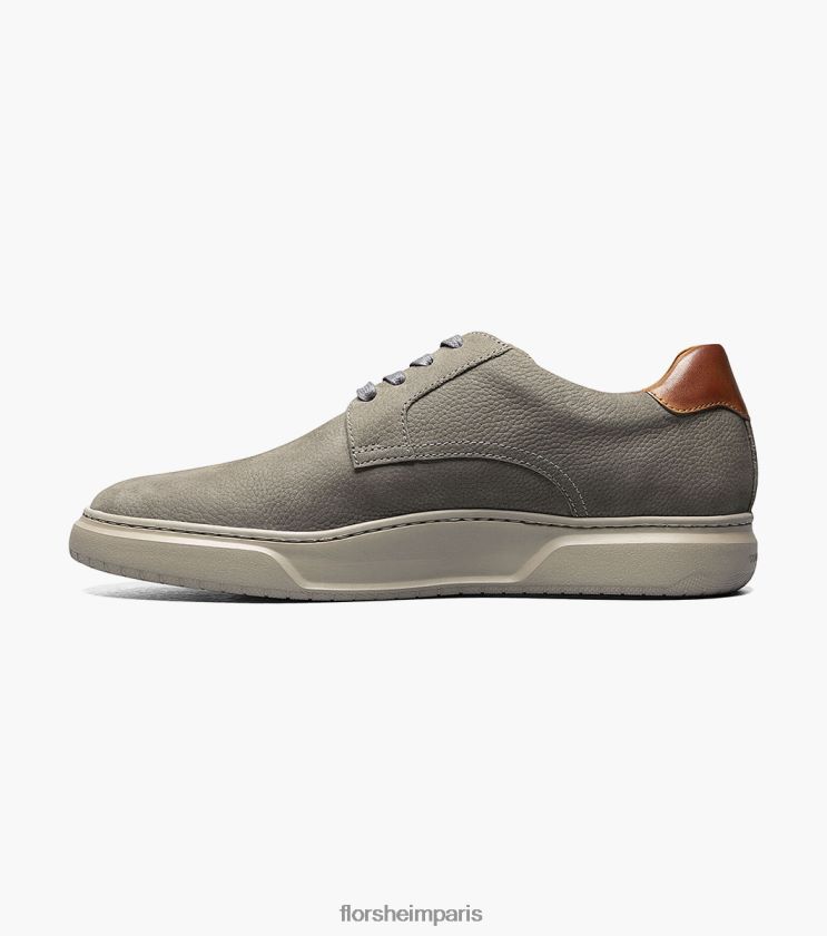 baskets à lacets à bout uni premier Florsheim Hommes TBZJJL233 chaussure gris