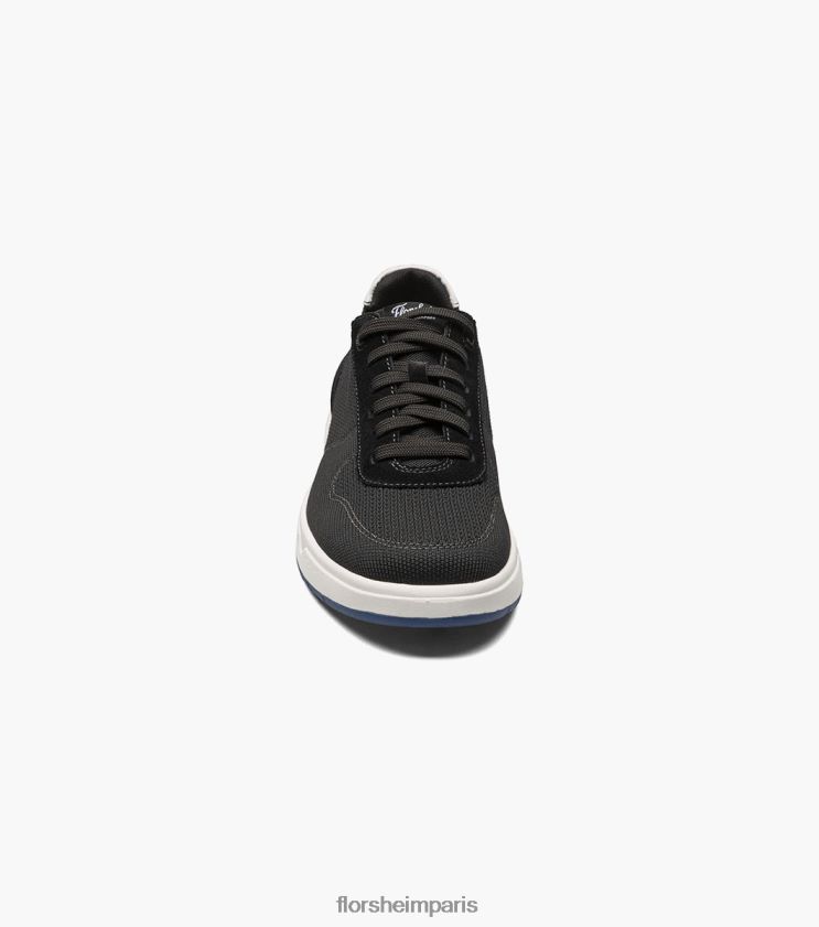 heist 1 baskets en maille à 6 œillets avec dentelle sur les orteils Florsheim Hommes TBZJJL20 chaussure noir blanc
