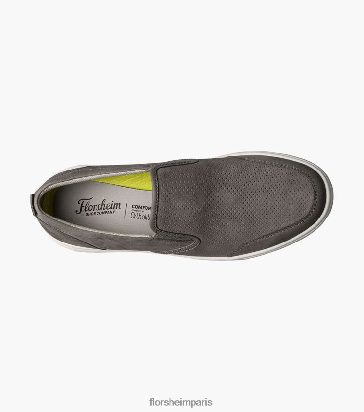 heist 2 baskets à enfiler avec bout mocassin Florsheim Hommes TBZJJL297 chaussure gris