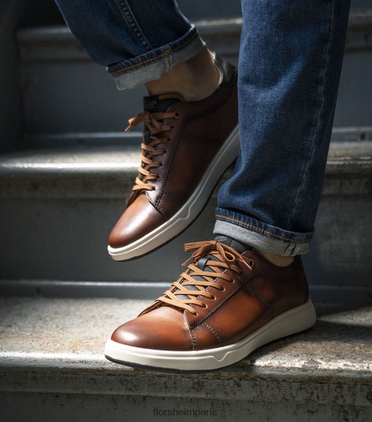 heist 2 baskets à lacets Florsheim Hommes TBZJJL25 chaussure Cognac