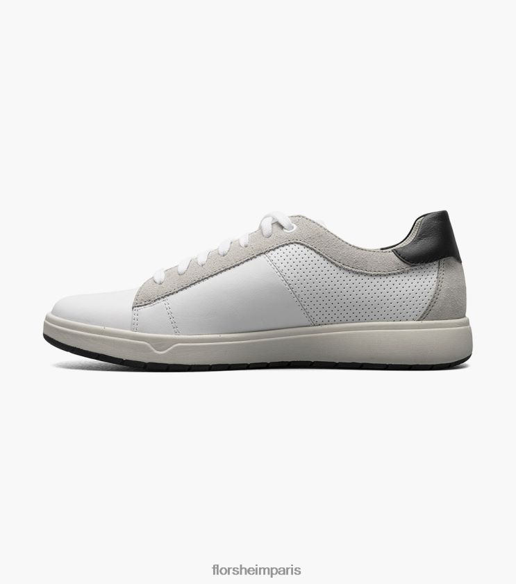 heist 2 baskets à lacets Florsheim Hommes TBZJJL27 chaussure noir blanc
