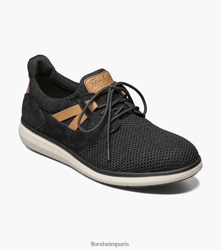 sneaker à bout uni à bout en acier aventure Florsheim Hommes TBZJJL407 chaussure noir