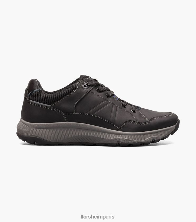 sneaker à lacets à bout mocassin bande de roulement lite 1 Florsheim Hommes TBZJJL308 chaussure ch noir