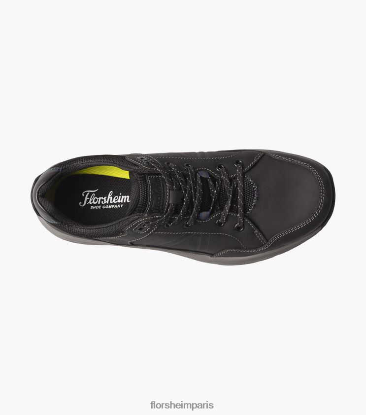 sneaker à lacets à bout mocassin bande de roulement lite 1 Florsheim Hommes TBZJJL308 chaussure ch noir