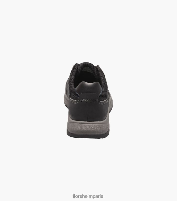 sneaker à lacets à bout mocassin bande de roulement lite 1 Florsheim Hommes TBZJJL308 chaussure ch noir