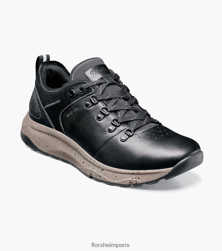 sneaker à lacets à bout uni bande de roulement lite 1 Florsheim Hommes TBZJJL315 chaussure noir dégringolé