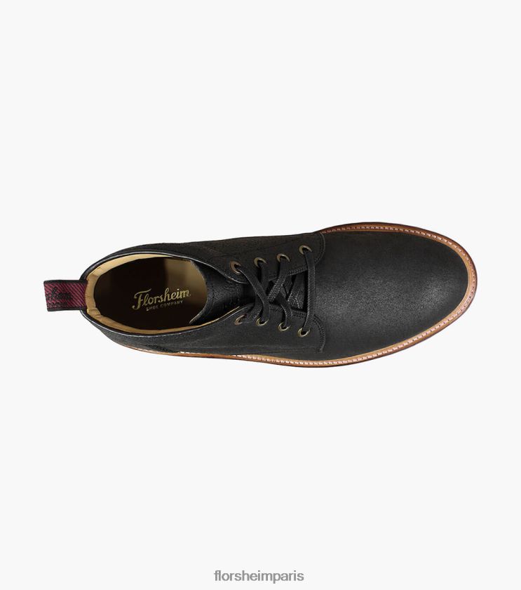 botte chukka à bout uni fonderie Florsheim Hommes TBZJJL389 chaussure ébène imprimé