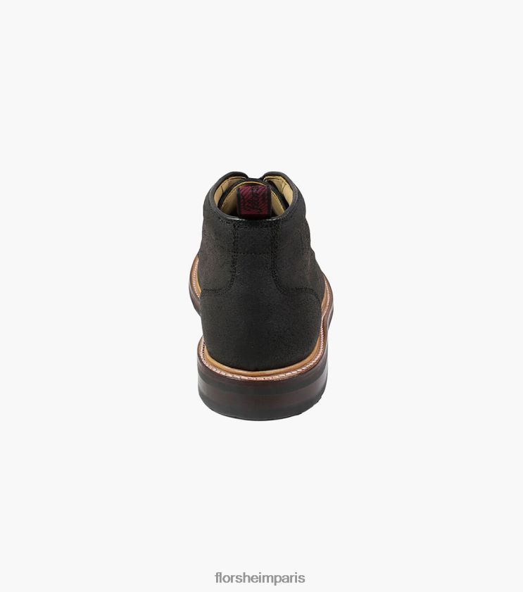 botte chukka à bout uni fonderie Florsheim Hommes TBZJJL389 chaussure ébène imprimé