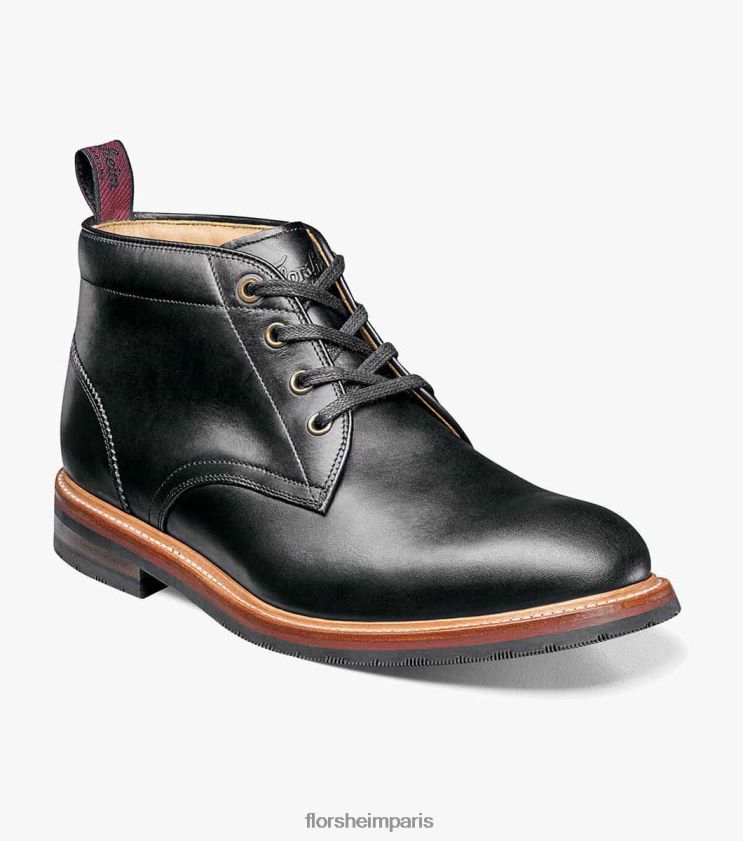 botte chukka à bout uni fonderie Florsheim Hommes TBZJJL390 chaussure noir