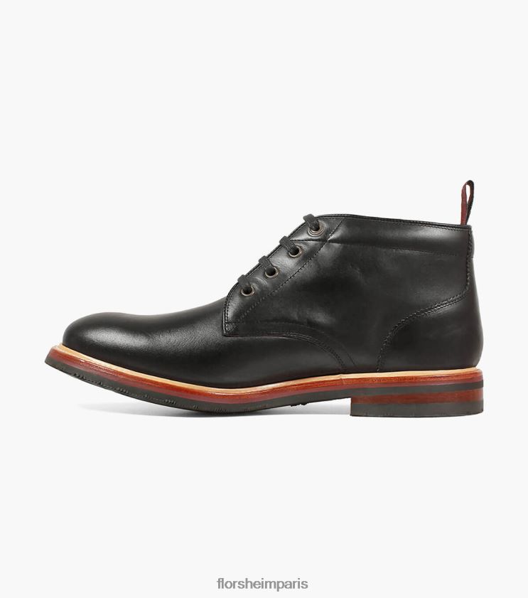 botte chukka à bout uni fonderie Florsheim Hommes TBZJJL390 chaussure noir