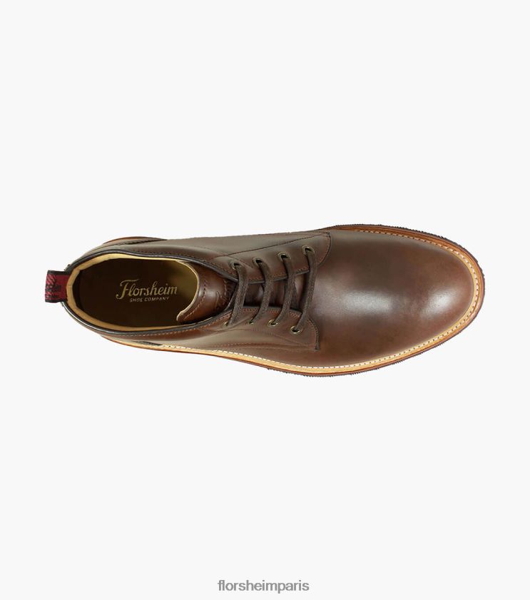 botte chukka à bout uni fonderie Florsheim Hommes TBZJJL391 chaussure brun