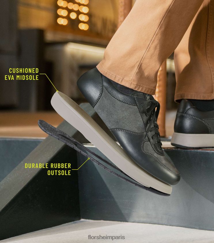 botte chukka heist 2 à bout uni Florsheim Hommes TBZJJL30 chaussure nubuck noir