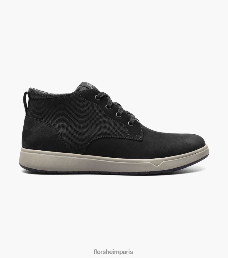 botte chukka heist 2 à bout uni Florsheim Hommes TBZJJL30 chaussure nubuck noir