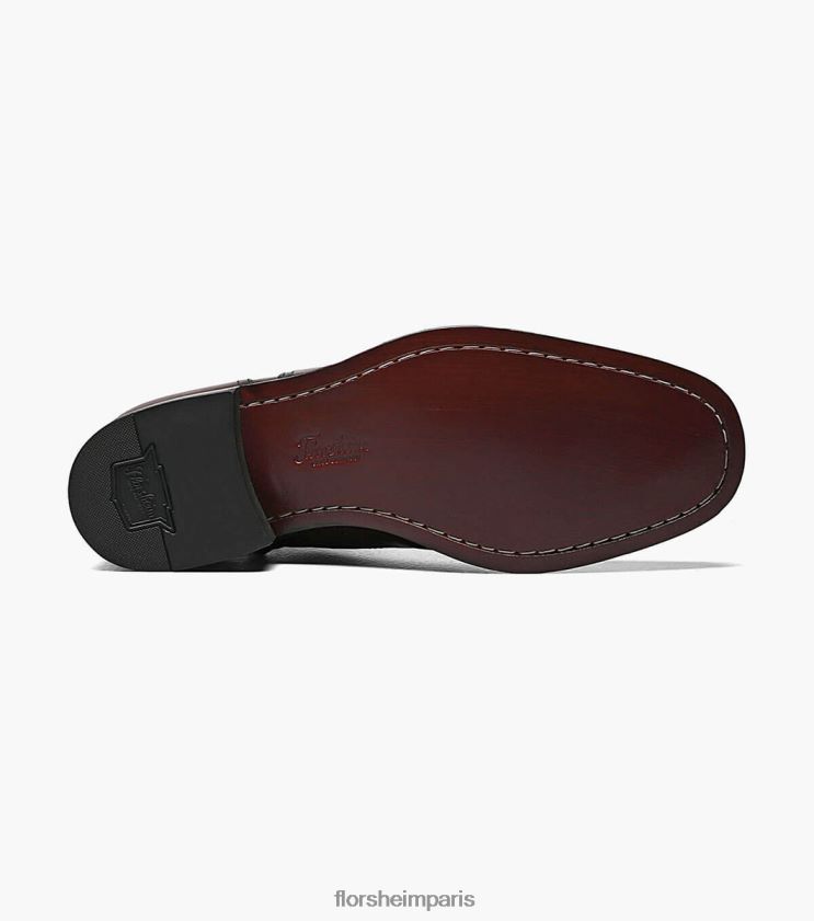botte à glissière à bout mocassin essex Florsheim Hommes TBZJJL260 chaussure cerise noire