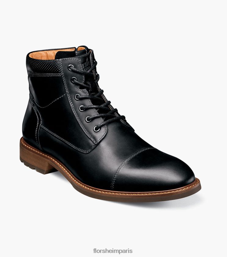 botte à lacets à bout droit chalet Florsheim Hommes TBZJJL74 chaussure ch noir