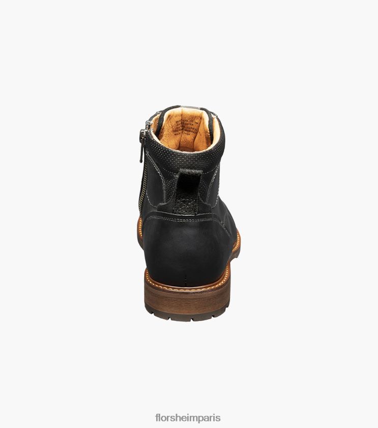 botte à lacets à bout droit chalet Florsheim Hommes TBZJJL74 chaussure ch noir